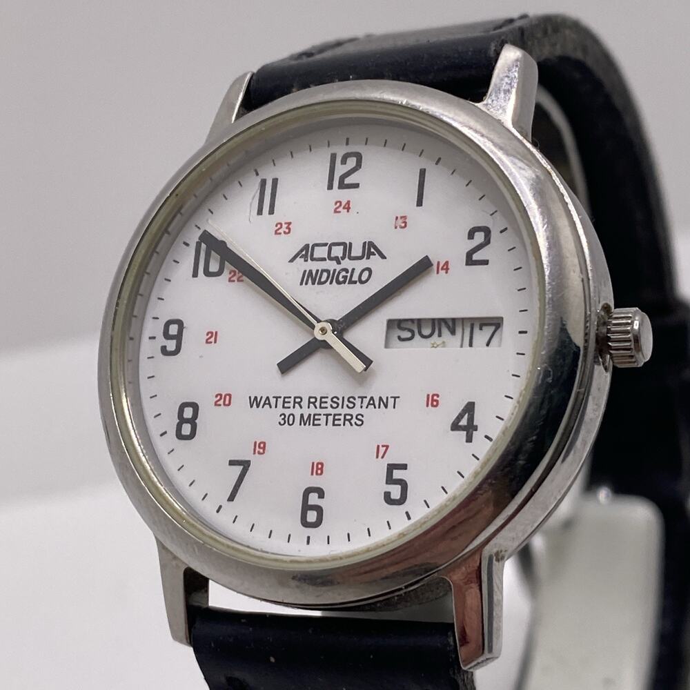 Acqua Unisex Timex Watch Works New Battery